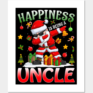 Happiness Is Being A Uncle Santa Christmas Posters and Art